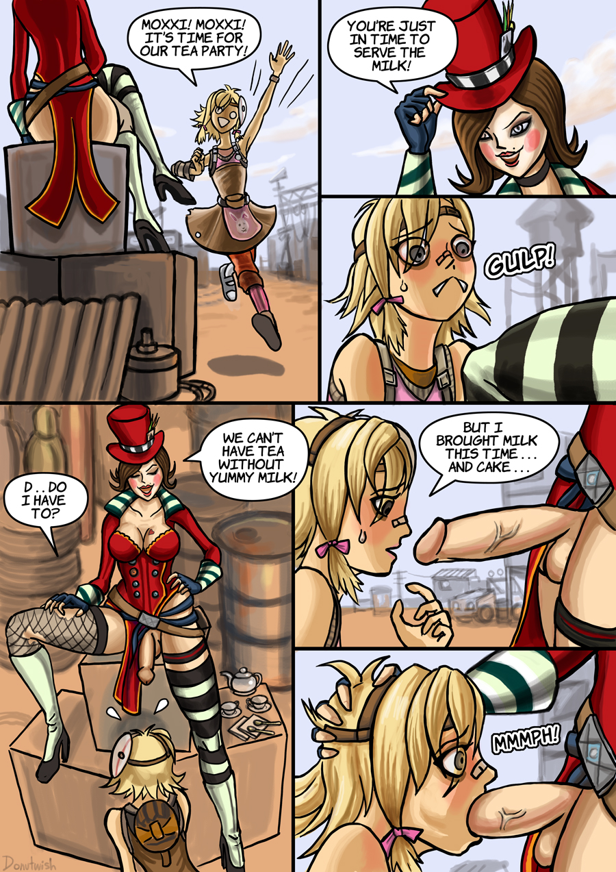 Mad Moxxi Futanari Porn - g4 :: Tiny Tina and Mad Moxxi's Tea Party by donutwish