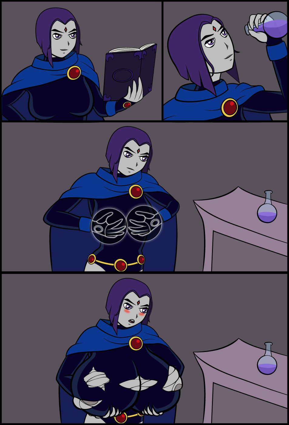 Teen titans raven masturbating