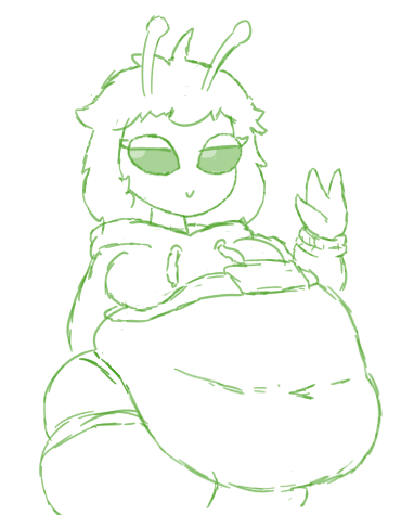 g4 :: Local fat alien gal by Pebbleroni