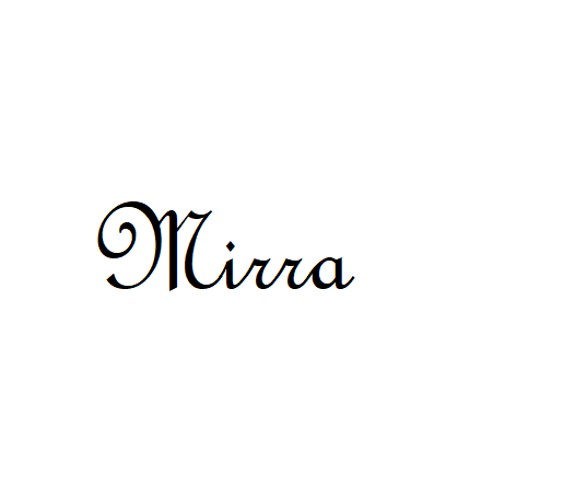 Mirah Lettering g4 :: Mirra by Redpod