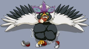 Braviarly Gulping a Trainer