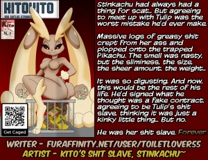 Tulip's Stinkachu Shit Slave Caption