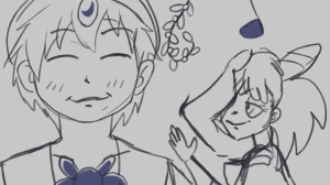 Giant Aladdin mistletoe kisses Chibiusa