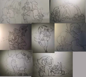 Fanart Sketchdump (Scat)