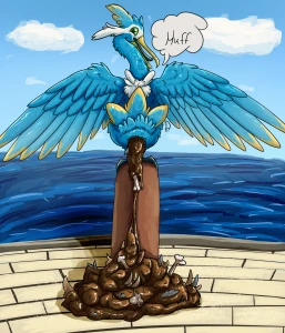 Majestic Sea Bird's Droppings