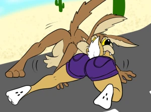 Wile E.'s and Lola's encounter in the desert