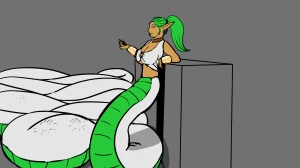 Lamia with tail bulge