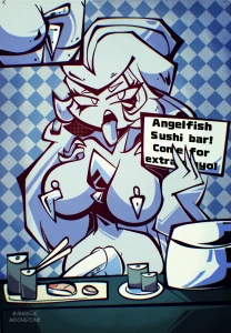 Commission-Angelfish Sushi Bar!