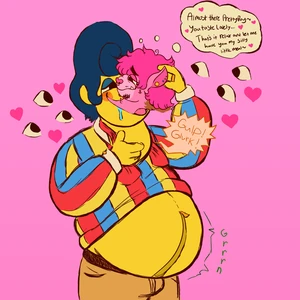 Beta Wally has a sweet snack. < 3