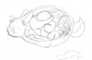 Why should Biting Lizards have all the prey?  Based off of Secret of Mana series.EDIT:  She (the pred) is a Rabite, btw.