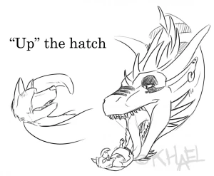 Up the hatch!
