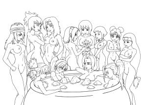 Blond Kunoichi Ramen WIP 3