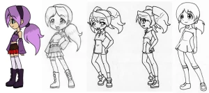 Aiko Original Concept Sketches
