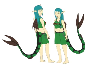 Mermaid twins