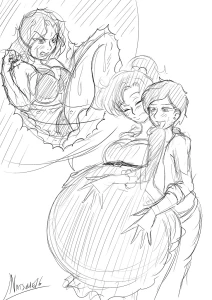 Makoto Kino's Tummy Love by Natsumemetalsonic